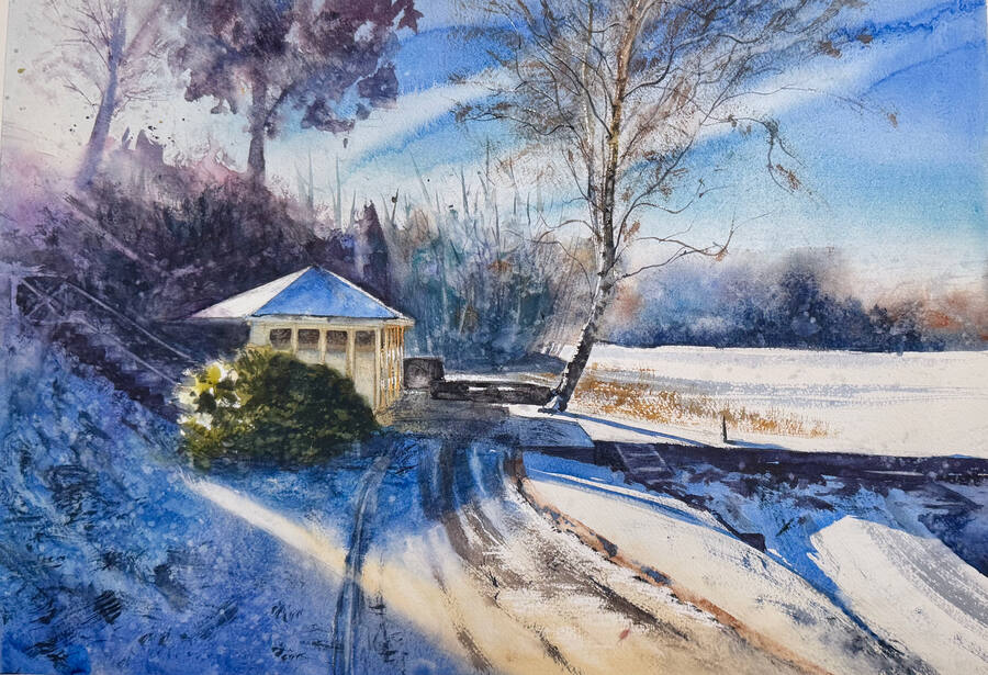 Kall februaridag i Nacka