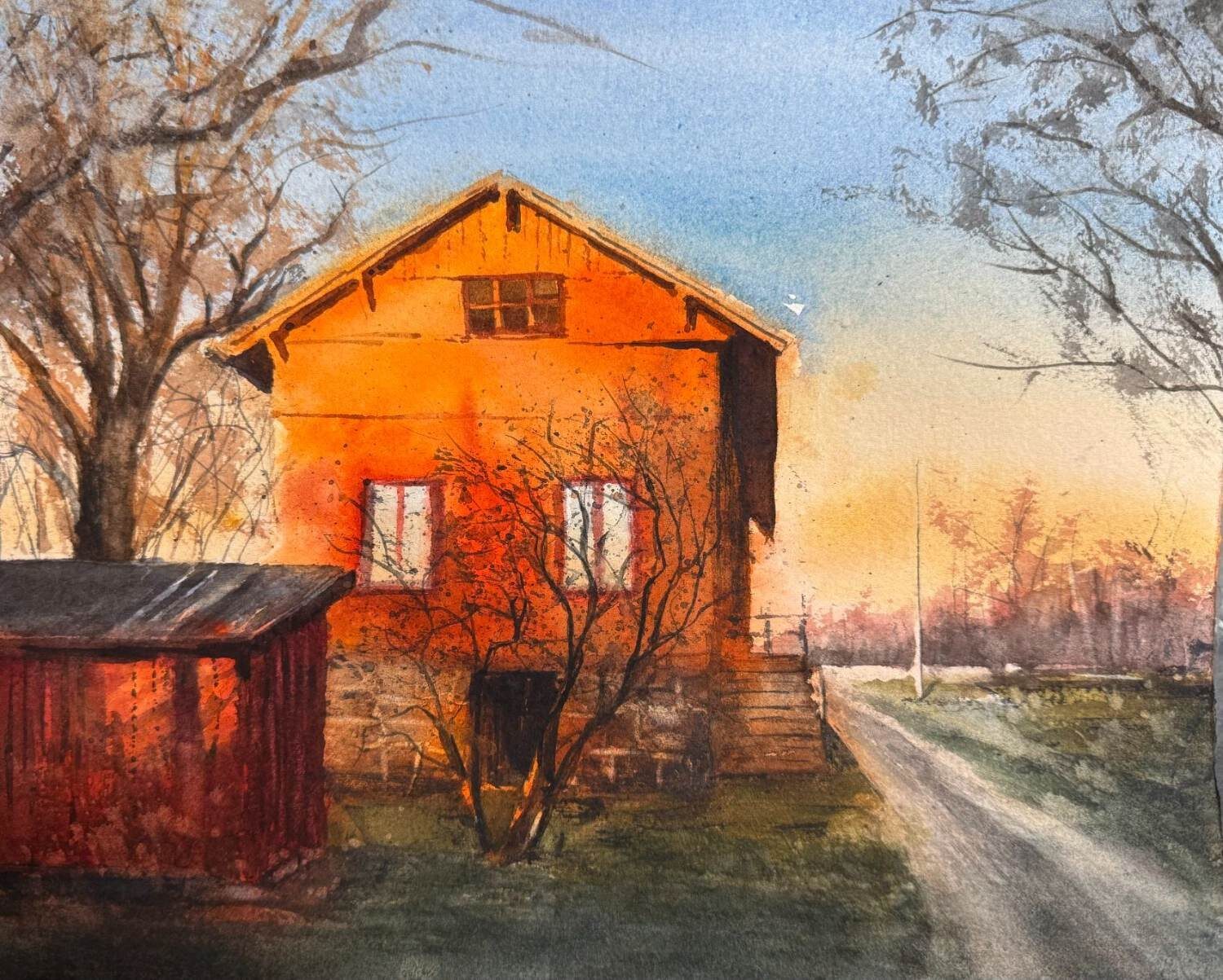 Decemberskymning på Tjurkö